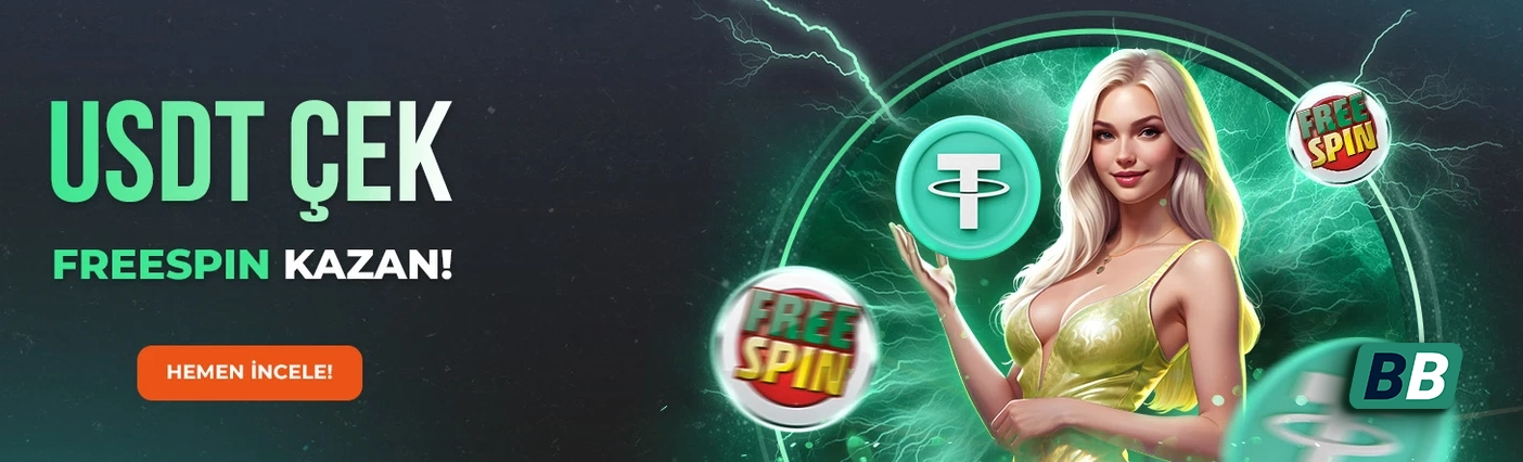Bahisbey USDT çekimiyle anında Free Spin kazan, slot oyunlarında yatırımlı kazançsız farkı yaşa!